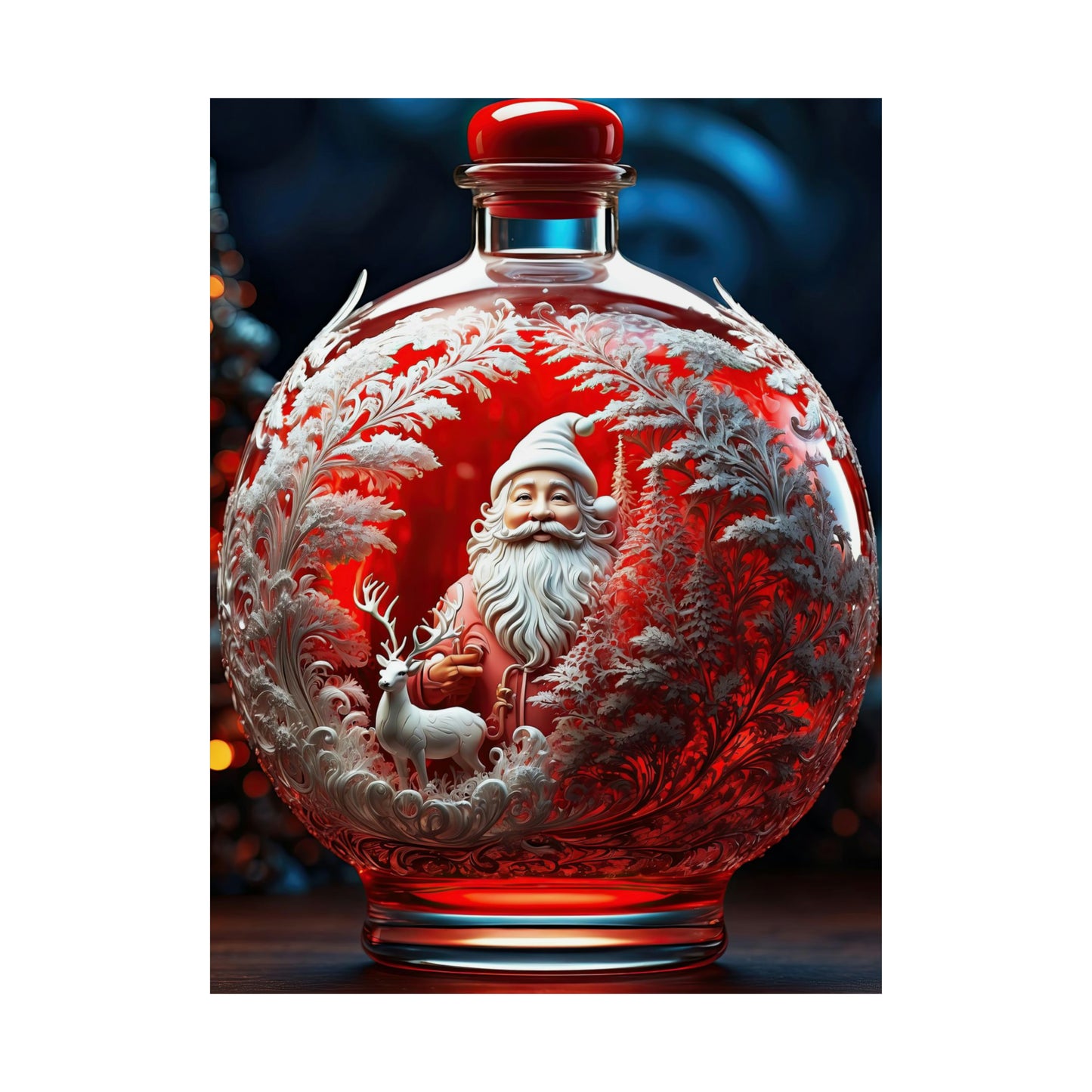 Enchanted Elixirs: A Christmas Kaleidoscope Matte Vertical Posters